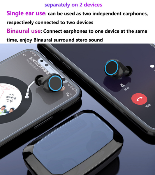 X – Digital Bluetooth vezeték nélküli fülhallgató slider