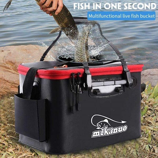 Foldable fishing bucket – Összecsukható horgászvödör