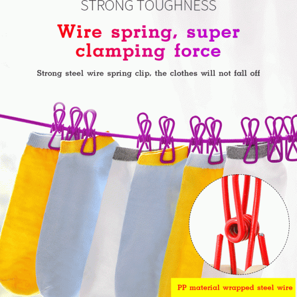 Stretchy Clothesline – Rugalmas zsinór ruhaszárításhoz slider