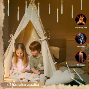 Varázspálca LED Lebegő Gyertyák Távirányítóval 03